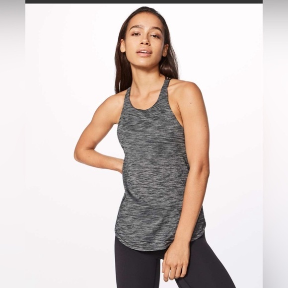 Lululemon Raise The Barre Tank‎ Heathered Black size 2 - Picture 4 of 10